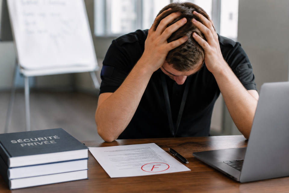 Formation en sécurité privée : comment gérer un candidat en situation d&rsquo;échec à l&rsquo;examen ?